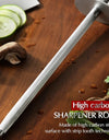 Professional Chef Knife Sharpener Rod High Carbon Sharpening Stick Honing Steel For Kitchen Knife Stainless Steel Knives