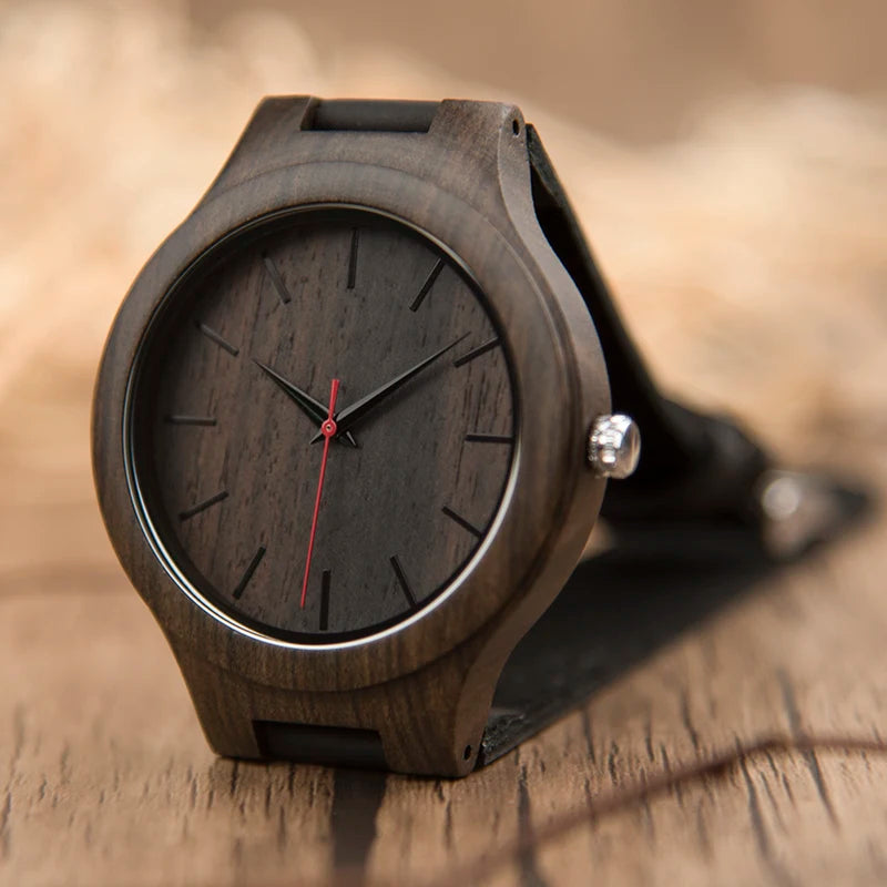 Fashion Wooden Watch Custom Quartz Watches Light Handmade Retro Accept