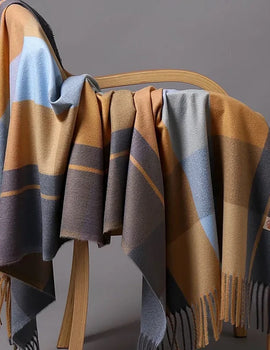 Autumn Winter Warm Cashmere Scarf Dot Pattern Long Tassels Women Thicken Wrap Shawl Lady muffler Wool Pashmina