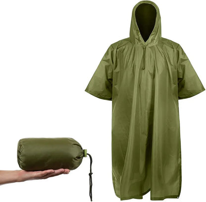 Multifunctional Outdoor Camouflage Tactical Waterproof Raincoat Awning From The Rain Motorcycle Rain Poncho Picnic Mat