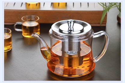 Induction cooker special pot boil tea dedicated cooker glass pot stainless steel liner kettle flower tea pot