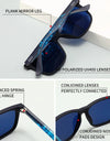Ultralight TR90  Square Frame Polarized Men Women Female Sunglasses Hawksbill Sports Tourism