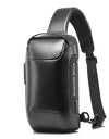 Waterproof Multifunction Carbon Fiber Pattern Crossbody Bag USB Sling Shoulder Bags Messenger Chest Bag Pack
