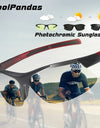 Photochromic Polarized Sports Sunglasses for Men Ultralight Windproof Outdoor Glasses