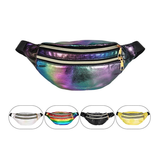 Waist Bag Fanny Pack Laser Shoulder Belt Bag Holographic Designer Cute Waist Packs Party Travel Phone Pouch Bags