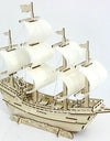 Sailboat Diy Toy Puzzle 3D Small Boat Educational Kids Gift Games Assemble Wood Building Ferry Model Wooden Toys Sailing Ship