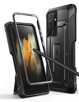 For Samsung Galaxy S21 Ultra Case 5G (2021 Release) UB Pro Full-Body Dual Layer Rugged Holster Kickstand with S Pen Slot