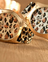 Geneva Watch Leopard Print Silicone Watch Fashion Casual Student Watch Leopard Print Color Quartz