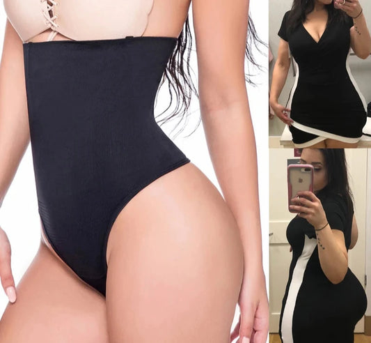 Women Slimming Body Shaper High Waist Thong Panty Shaper Tummy Control Panties Underpants G-String Briefs Slimming Underwear