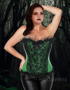 Christmas Womens Steampunk Gothic Corset Bustier Steel Boned Halloween Corset Bustier Overbust Corselet Waist Trainer Shaper