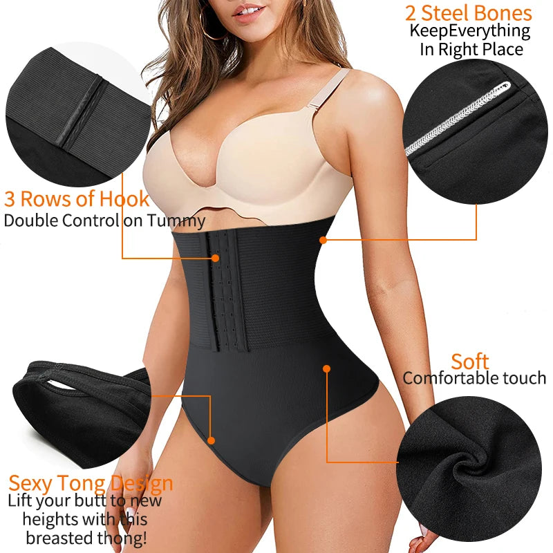 Tummy Control Panties for Shapewear Butt Lifter Thong High Waist Trainer Corset Slimming Body Shaper Underwear