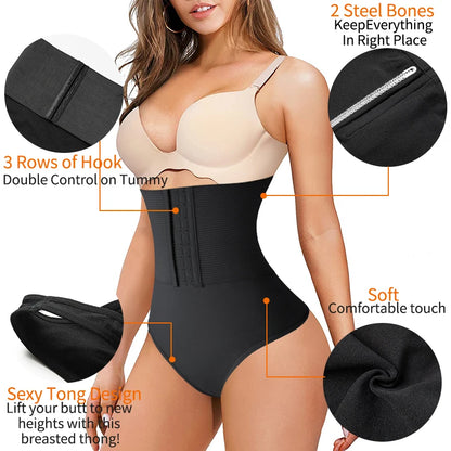 Tummy Control Panties for Shapewear Butt Lifter Thong High Waist Trainer Corset Slimming Body Shaper Underwear