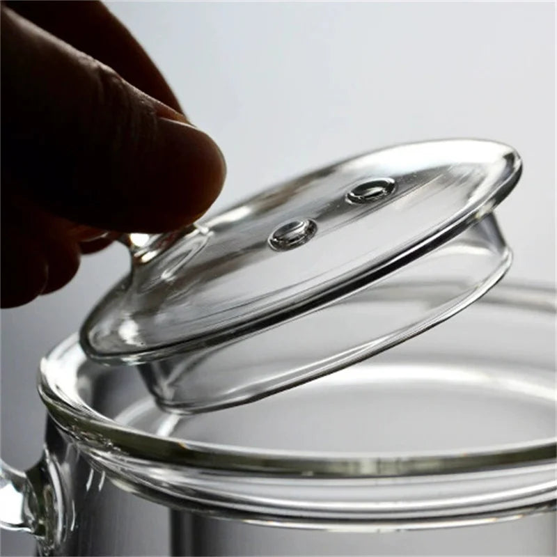 Japanese Style Transparent Glass Teapot High Temperature Resistant Filter Scented Black Tea Kung Fu Tea Set