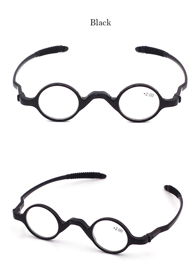 Retro TR90 Reading Glasses with Tiny Round Frame for Men and Women