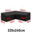 15 sizes Corner Outdoor Sofa Cover Garden Rattan Corner Furniture Cover V Shape L ShapeWaterproof Sofa Protect Set Dust Covers