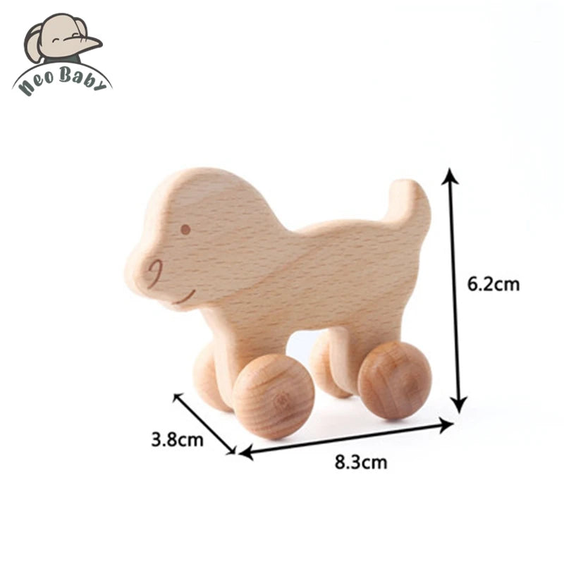 Wooden Child Block For Babies BPA Free Organic Beech Animal Shape Baby Toy Car Montessori Toys Brain Game Handmade Crafts Gifts