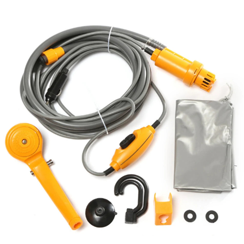 Portable 12V Camping Shower Pump Kit for Car Travel