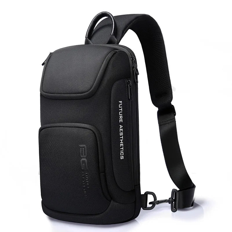 Crossbody Bag For Men Portable Waterproof Shoulder Messenger Bags Male Travel Short Trip Chest Bag Fit For 9.7 Inch iPad