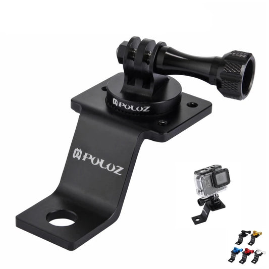 Aluminum Alloy Motorcycle Fixed Holder Mount with Tripod Adapter & Screw for GoPro / DJI OSMO Action / Xiaoyi and Others