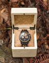 Wood Watch Private Custom Logo Engraving Message Quartz Wristwatches Chronograph