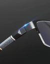 Metal Half Frame Male‘s Reading Glasses Square Fashion Eyeglasses Women Business Anti-Blue Diopter Glasses+4