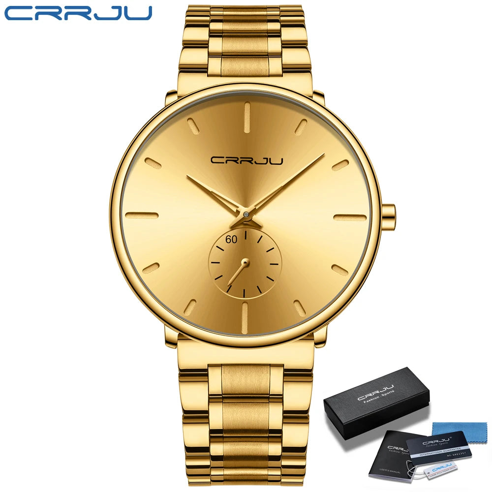 Watches Stainless Steel Men's Wrist Watch Casual Luxury Waterproof Sport Watch for Men Quartz Watch Relogio Masculino