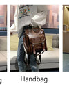 Backpack High Quality Youth PU Leather Backpacks School Shoulder Bag Bagpack