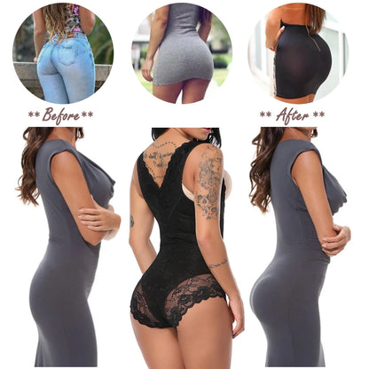 Women's Shapewear Waist Trainer Bodysuits Slimming Underwear Seamless Full Body Shaper