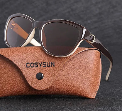 Sunglasses Polarized Cat Eye Lady Elegant Sun Glasses Female Driving Eyewear