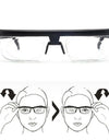 Focus Adjustable Men Reading Glasses Myopia Eyeglasses -6D to +3D Diopters Magnifying Glasses Variable Strength