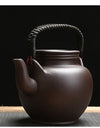 Chinese Purple Clay Tea Pot Chinese Kung Fu Large Capacity With Filter Handle Hand-painted Teapot Kettle Set