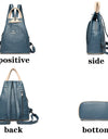 Leather Backpacks Zipper Female Chest Bag Travel Back Pack Ladies Bagpack School Bags