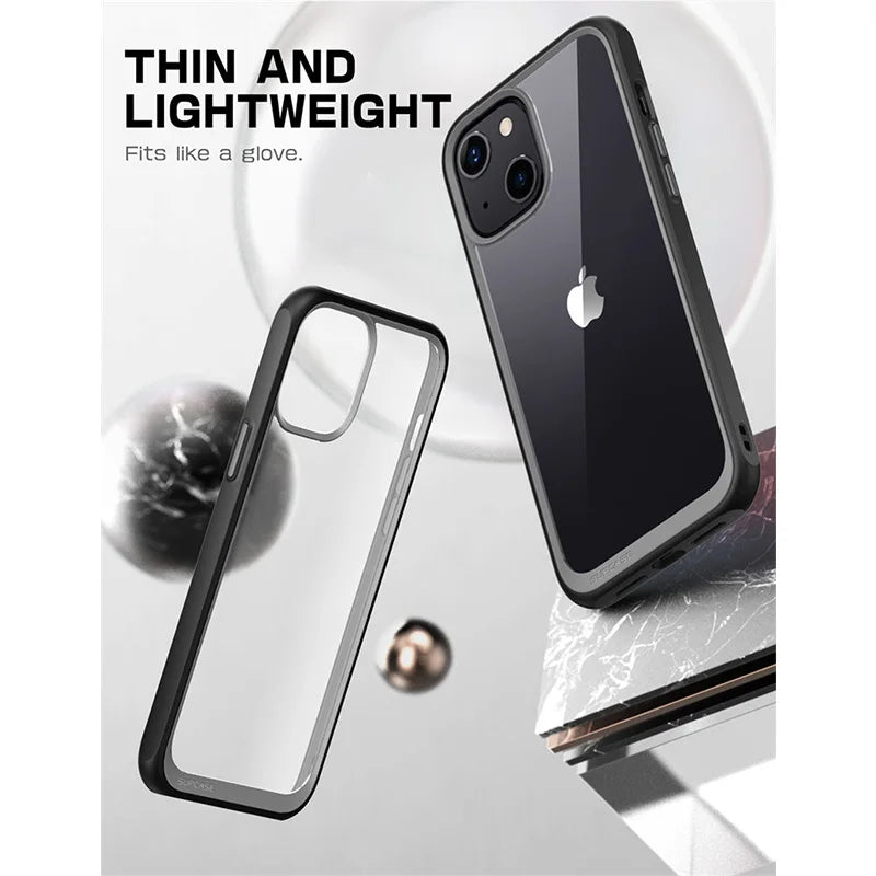 For iPhone 13 Case 6.1 inch (2021 Release) UB Style Premium Hybrid Protective Bumper Case Clear Back Cover Case