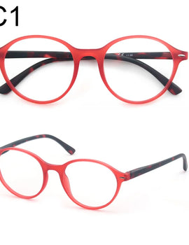 Reading Glasses Colorful Round Classic Readers Comfort Spring Hinge Lightweight Presbyopia