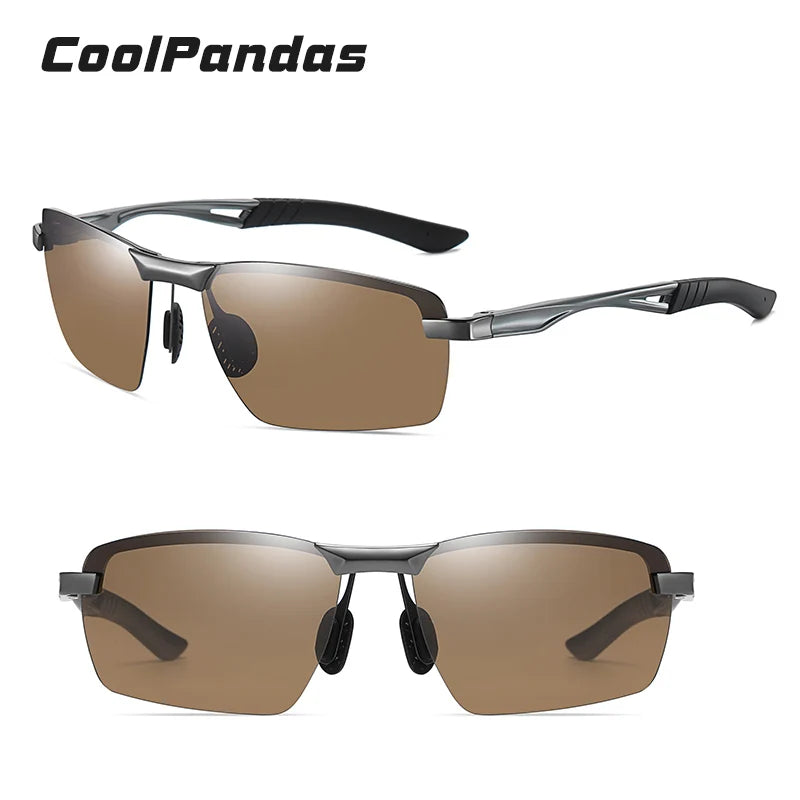 Men Square Polarized Driving Sunglasses
