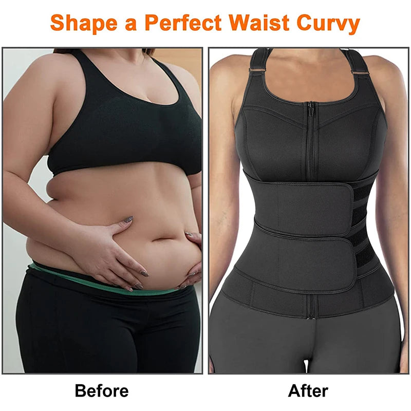 Fajas Colombianas Body Shapewear Female Modeling Strap Waist Trainer Body Shaper Slimming Belt Corset Top Sheath Sauna Suit