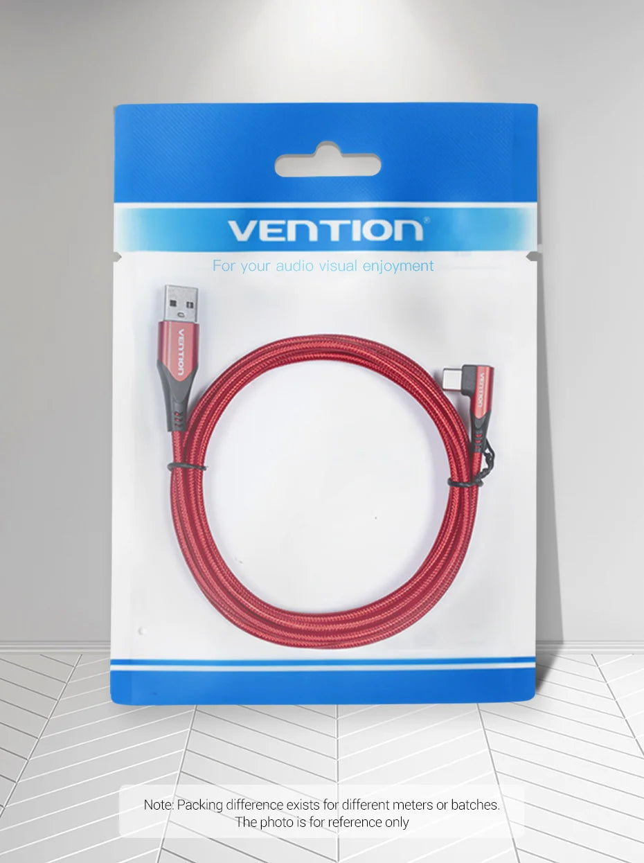 USB C Cable 90 Degree Fast Charger USB A to Type C Cable for Huawei Honor Xiaomi Redmi Samsung Mobile Phone USB-C Cord