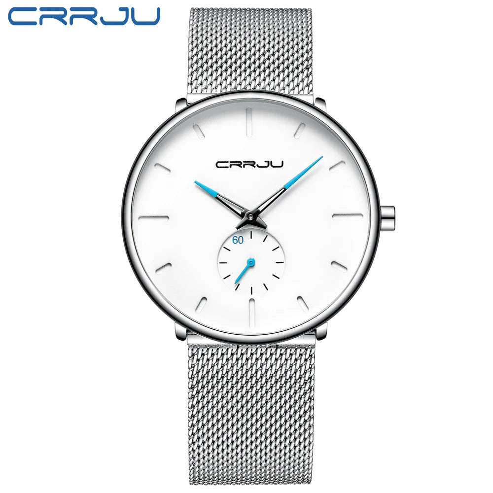 Fashion Blue Men Watch Top Luxury Brand Minimalist Ultra-thin Quartz Watch Casual Waterproof Clock Relogio Masculino