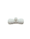 10pcs 1/4'' Tube OD Plastic Slip Lock (Quick Connect) Garden Fogging Misting Nozzle Tees with Brass Sprayer (0.1-0.6mm)