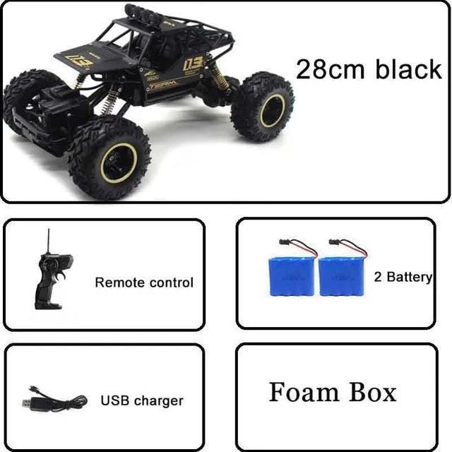 112 Scale Four Wheel Drive RC Monster Truck With LED Lights
