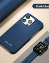 for Magsafe Case for iPhone 13 Pro Max 13 Mini 13Pro Natural Cowhide Lychee Leather Magnetic Luxury Metal Frame Phone Back Cover