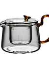 Japanese Style Transparent Glass Teapot High Temperature Resistant Filter Scented Black Tea Kung Fu Tea Set