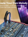 3.5mm to Double 6.5mm TRS Cable AUX Male Mono 6.5 Jack to Stereo 3.5 Jack Audio Cable for Mixer Amplifier 6.35mm Adapter