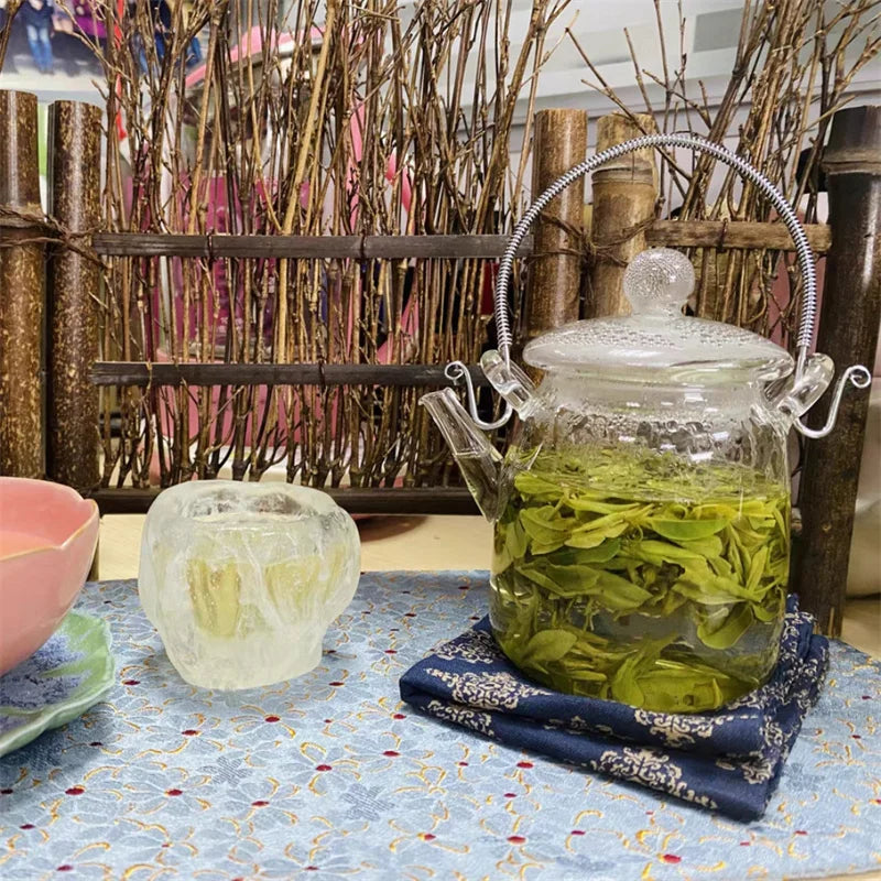 Japanese Handmade Heat Resistant Glass Teapot with Filter
