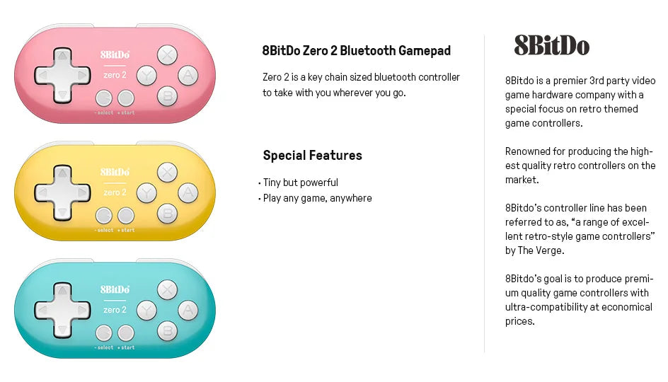 Mini Bluetooth Gaming Controller for Nintendo Switch PC Android and iOS