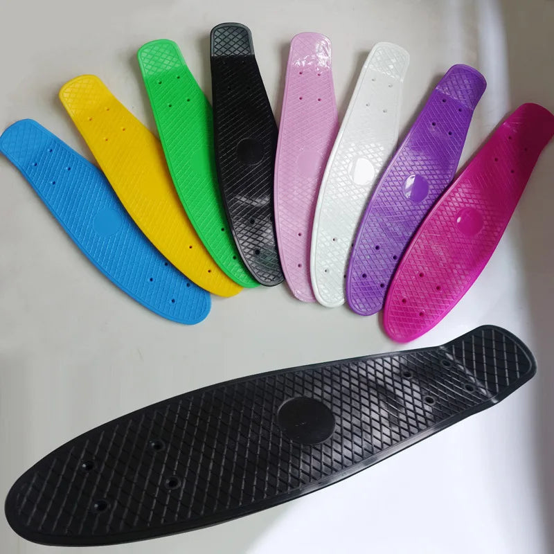 22'' Fish Skateboard Deck Mini Cruiser Board  Scooter Skate Boards Penny Board Single Rocker Skate Deck Ice Cream Deck