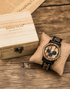Watches Japanese Quartz Wooden Wristwatch Chronograph Top Brand Luxury Stopwatch Auto Date