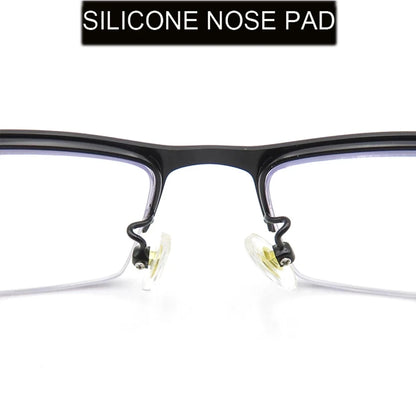 Men Reading Glasses Blue Light Blocking Glasses Half Frame Progressive Multifocal Presbyopia Glasses Titanium Eyewear