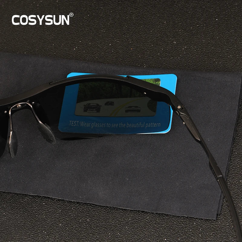 Men Polarized Aluminum Alloy Frame Sunglasses Male Driving Polarized Sunglasses