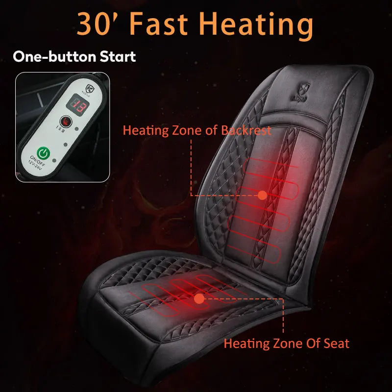 12V 24V Heated Car Seat Cover Universal Winter Electric Heating Cushion